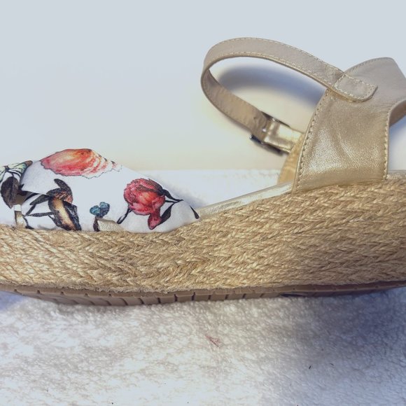 Brujilda Handmde Leather/Espadilas/Sandals-Columbia-Sz 39 (US 8) Spring-Gold - Picture 11 of 15